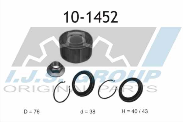 IJS GROUP Комплект подшипника ступицы колеса 10-1452